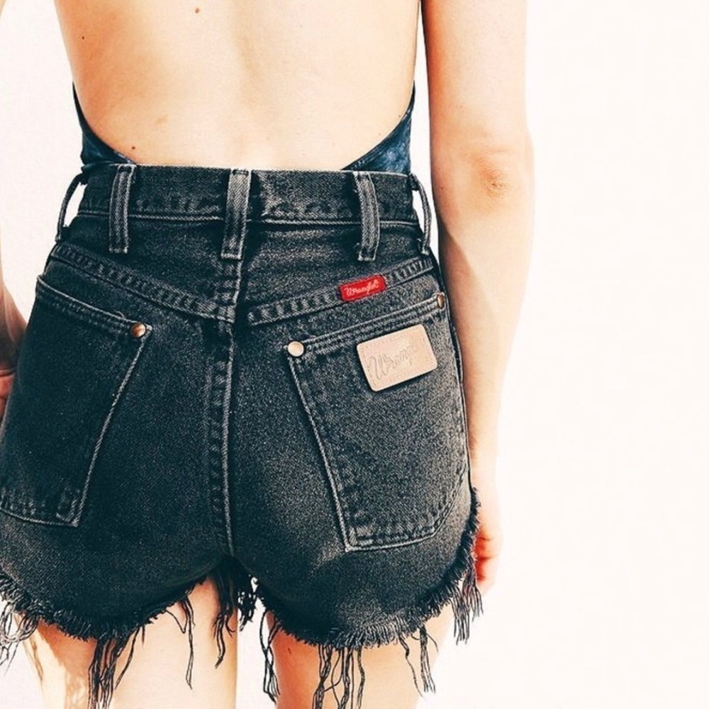 RL Ralph Lauren High Rise Cut off Denim Shorts